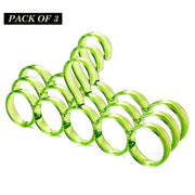 Pack Of 3 Eco-Friendly Five Hole Ring Rope Slots Holder Scarf Shawl Storage Hanger