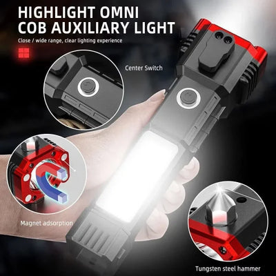 High-power Led Flashlight Rechargeable And Multifunctional For Your Lighting Needs